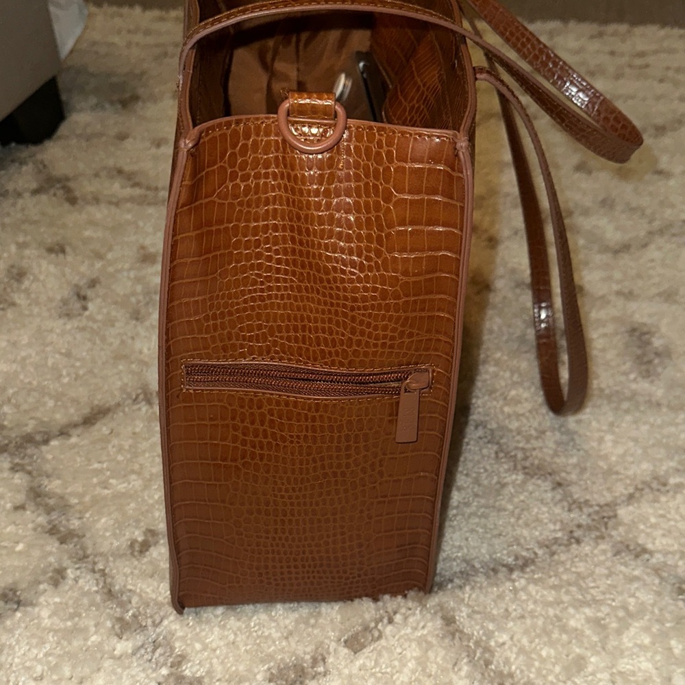 Beis Work Tote in Maple Croc - Picture 7 of 11